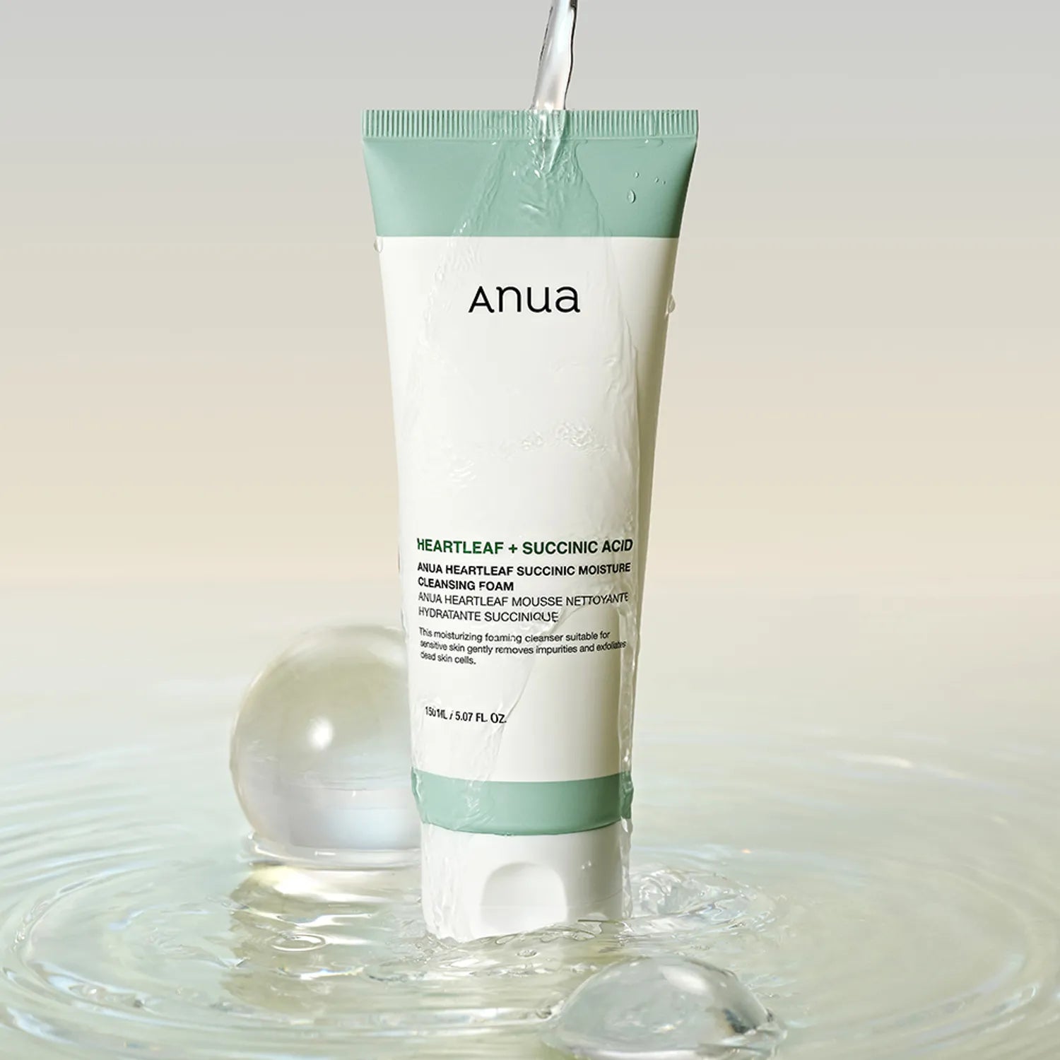ANUA - Heartleaf Succinic Moisture Cleansing Foam - 150ml