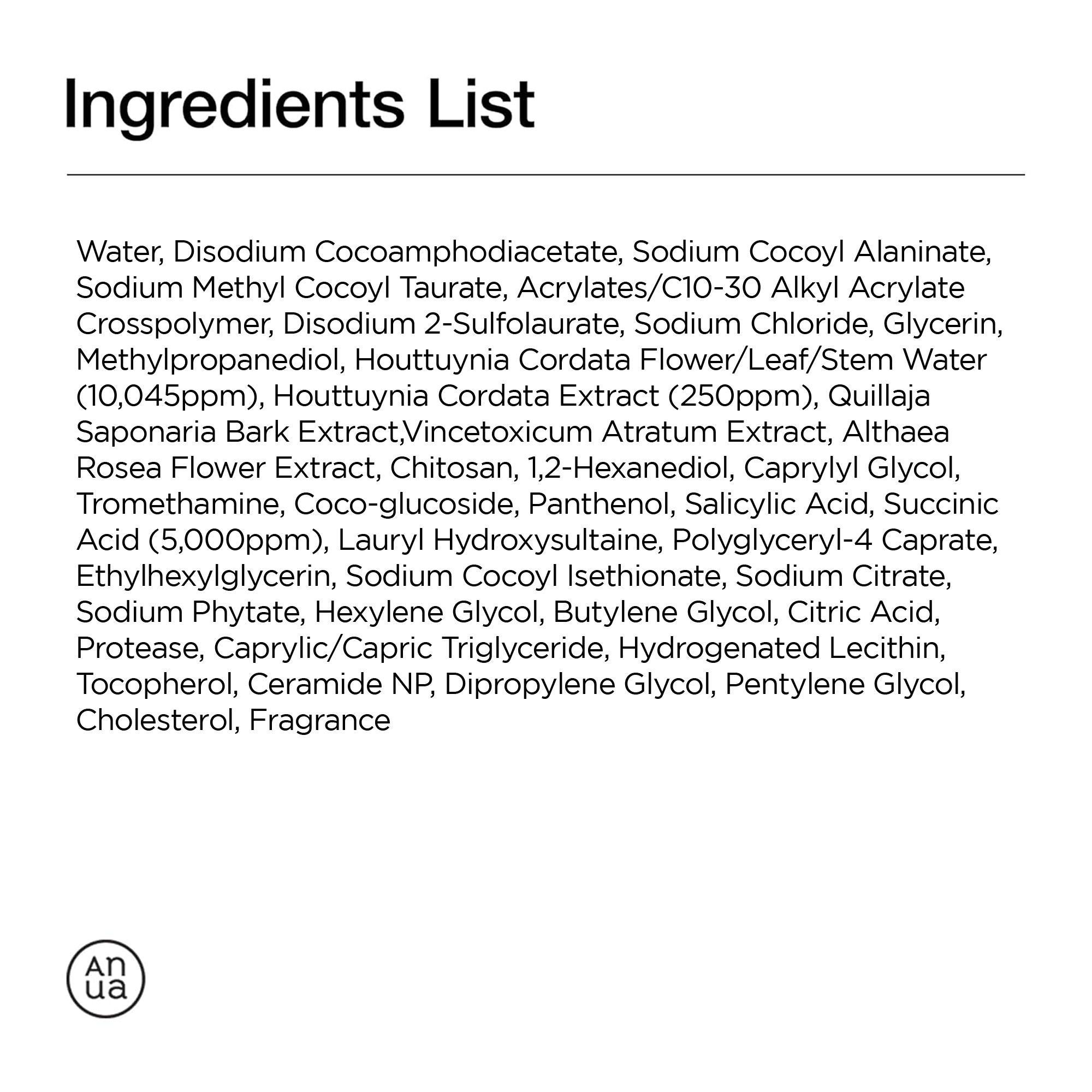 ANUA - Heartleaf Succinic Moisture Cleansing Foam - 150ml