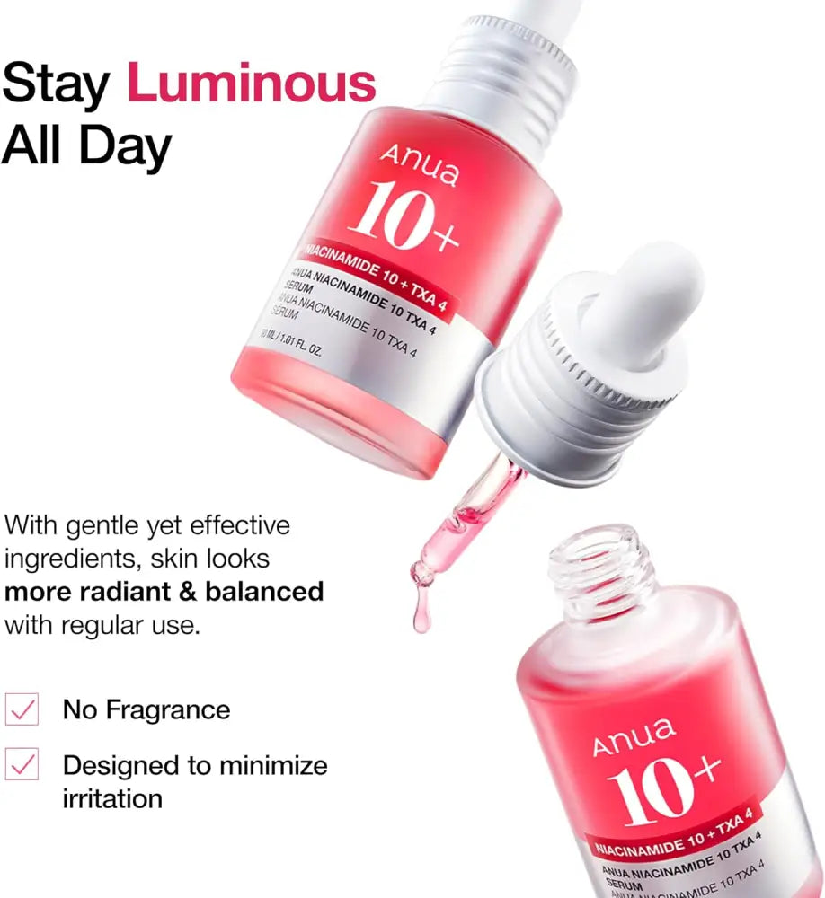 ANUA Niacinamide 10% + TXA 4% Dark Spot Correcting Serum 30ml masques
