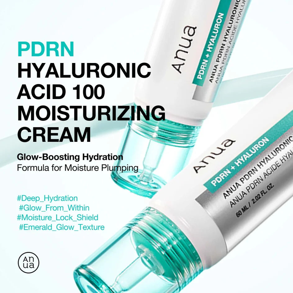ANUA - PDRN + HYALURON, PDRN Hyaluronic Acid 100 Moisturizing Cream - 60ml