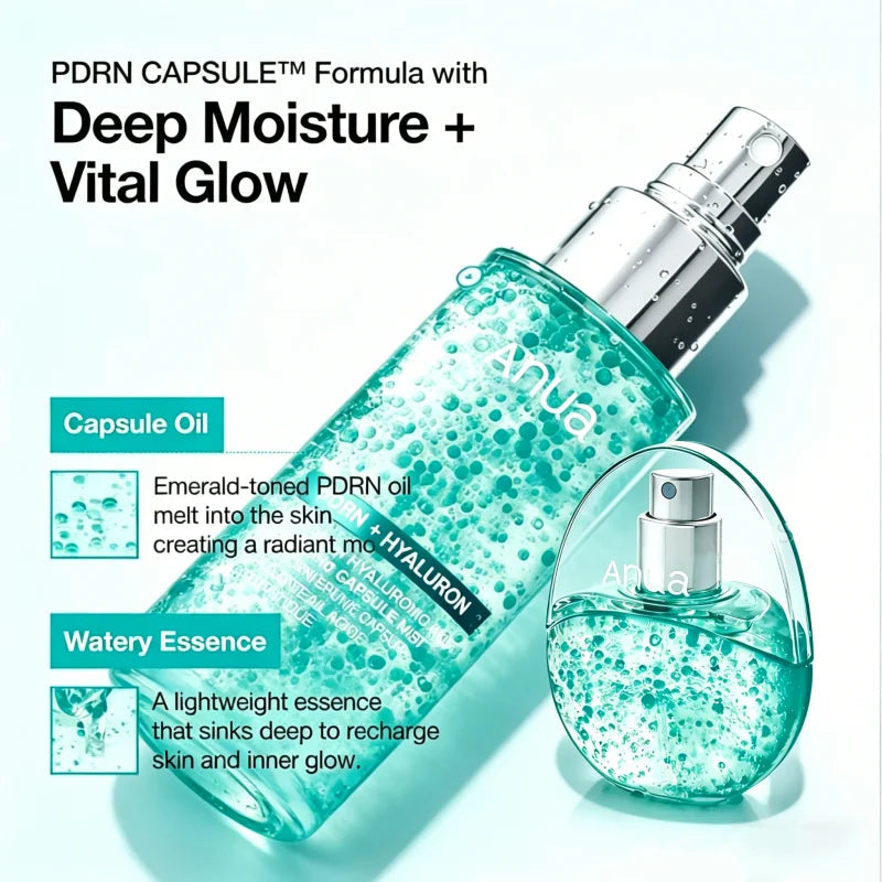 ANUA - PDRN + HYALURON, PDRN Hyaluronic Acid Hydrating Capsule Mist - 30ml