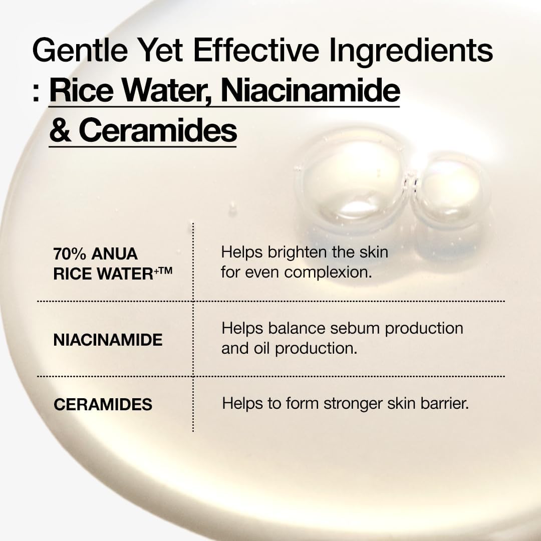 ANUA - Rice 70 + Ceramide Glow Milky Toner - 250ml
