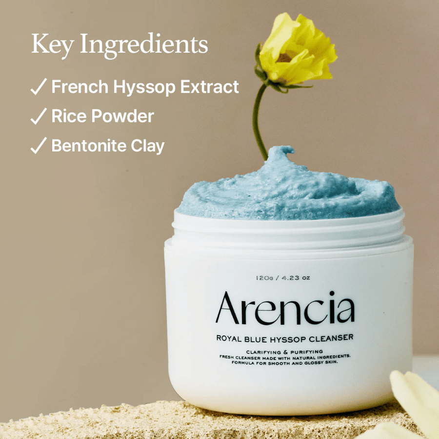 ARENCIA - Fresh Blue Hyssop Rice Mochi Cleanser - 120g