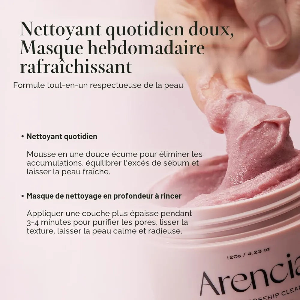 ARENCIA - Fresh Rosehip Rice Mochi Cleanser - 120g