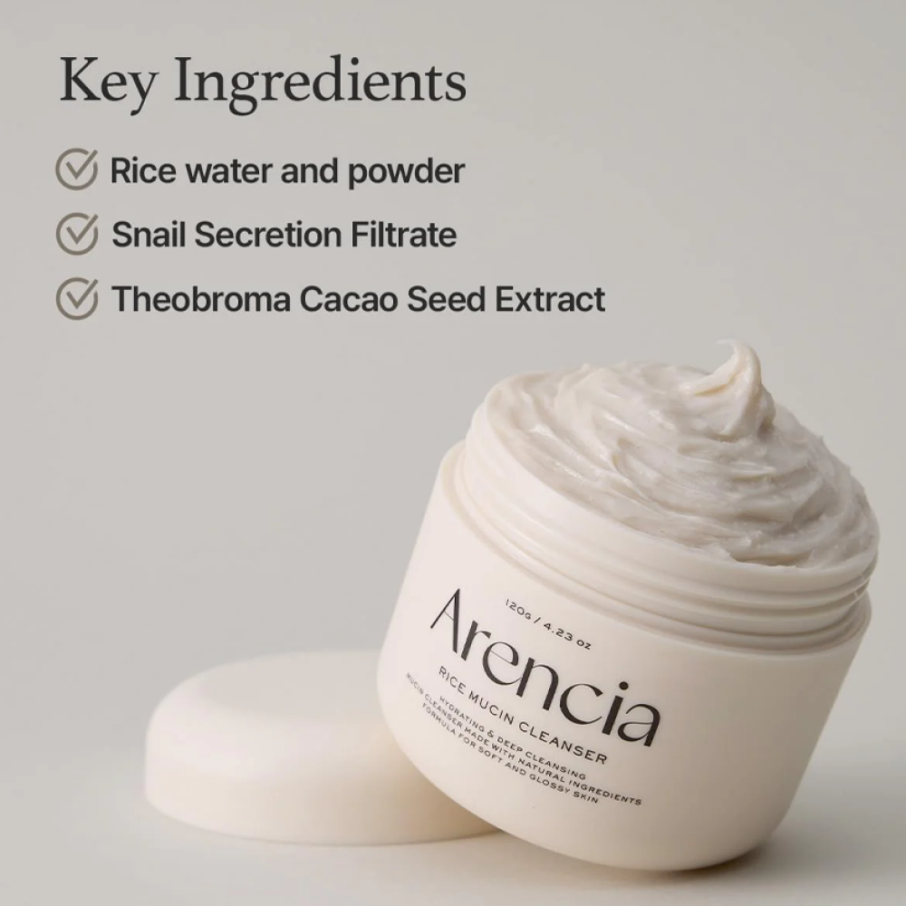 ARENCIA - Rice & Mucin Deep Cleansing Moisturizing - 120g
