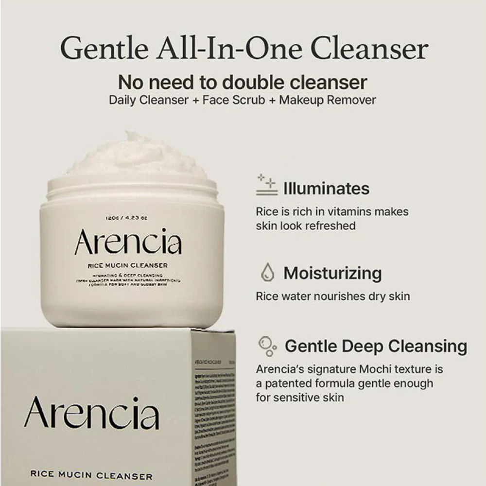 ARENCIA - Rice & Mucin Deep Cleansing Moisturizing - 120g
