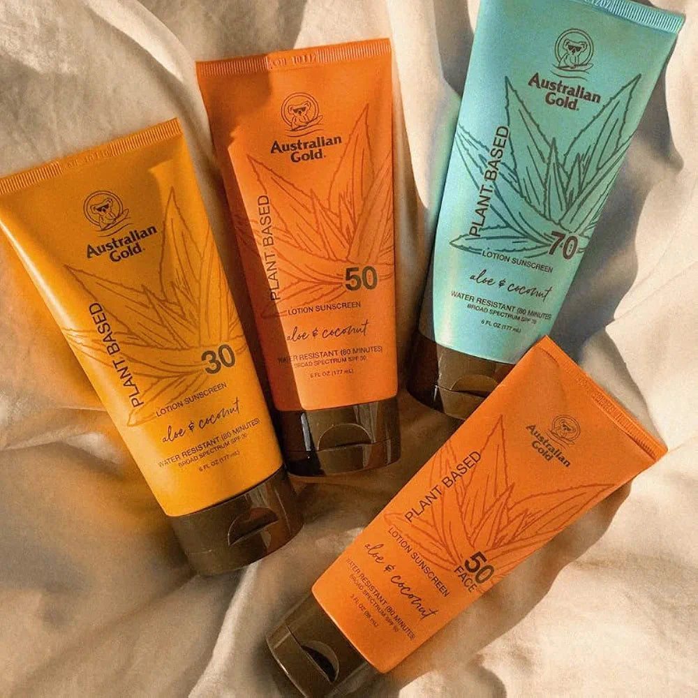 AUSTRALIAN GOLD -  Plant Based Lotion Sunscreen, Aloe & Coconut, SPF 50 88ml