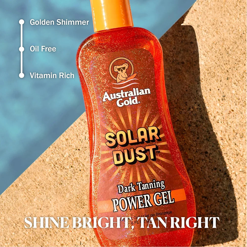 AUSTRALIAN GOLD - Solar Dust Dark Tanning Power Gel - 237ml