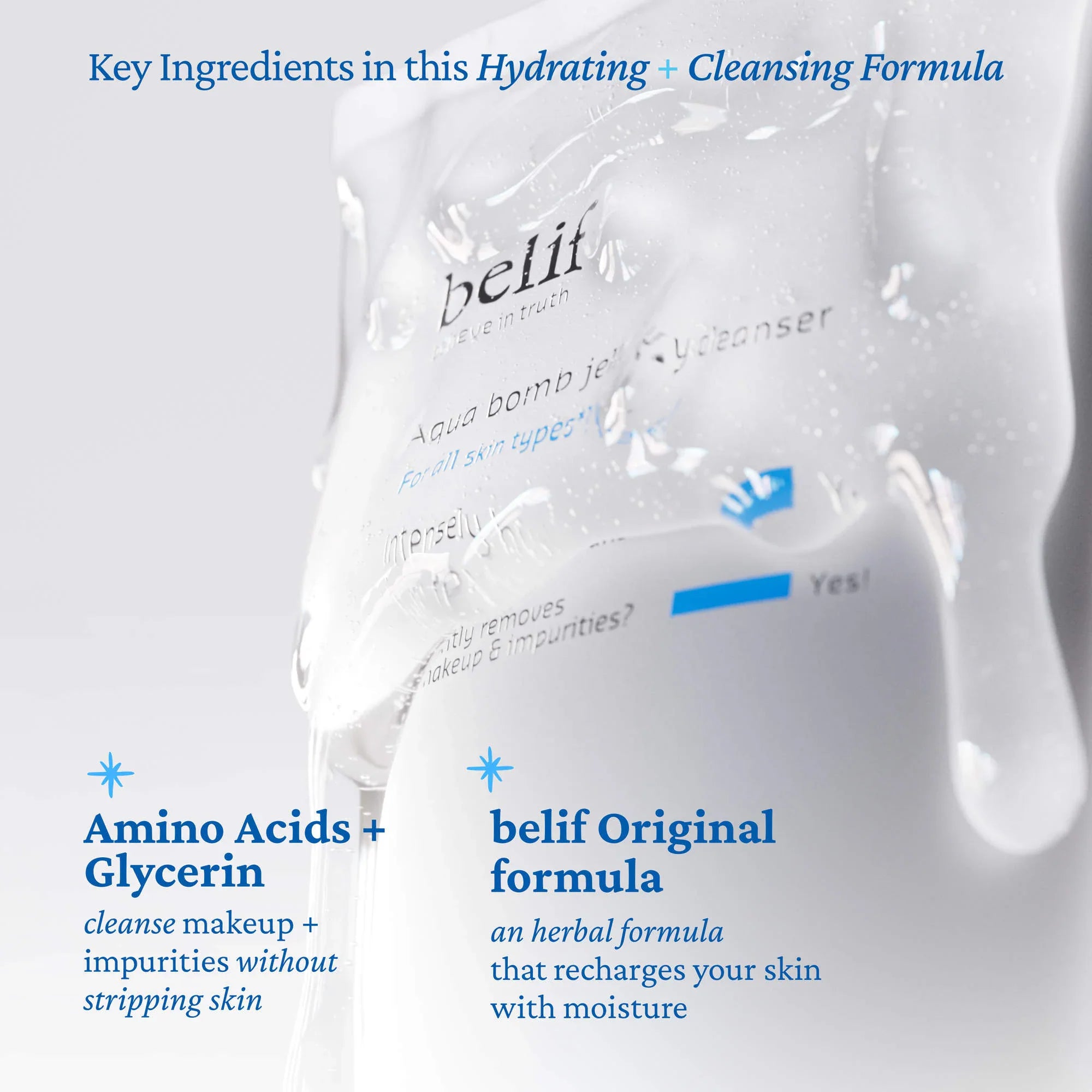 belif - Aqua Bomb Jelly Cleanser - 160ml