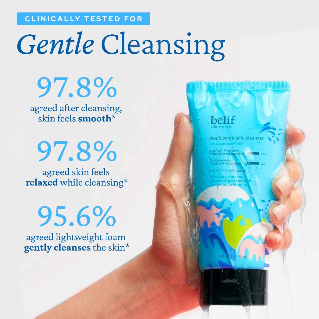 belif - Aqua Bomb Jelly Cleanser - 160ml