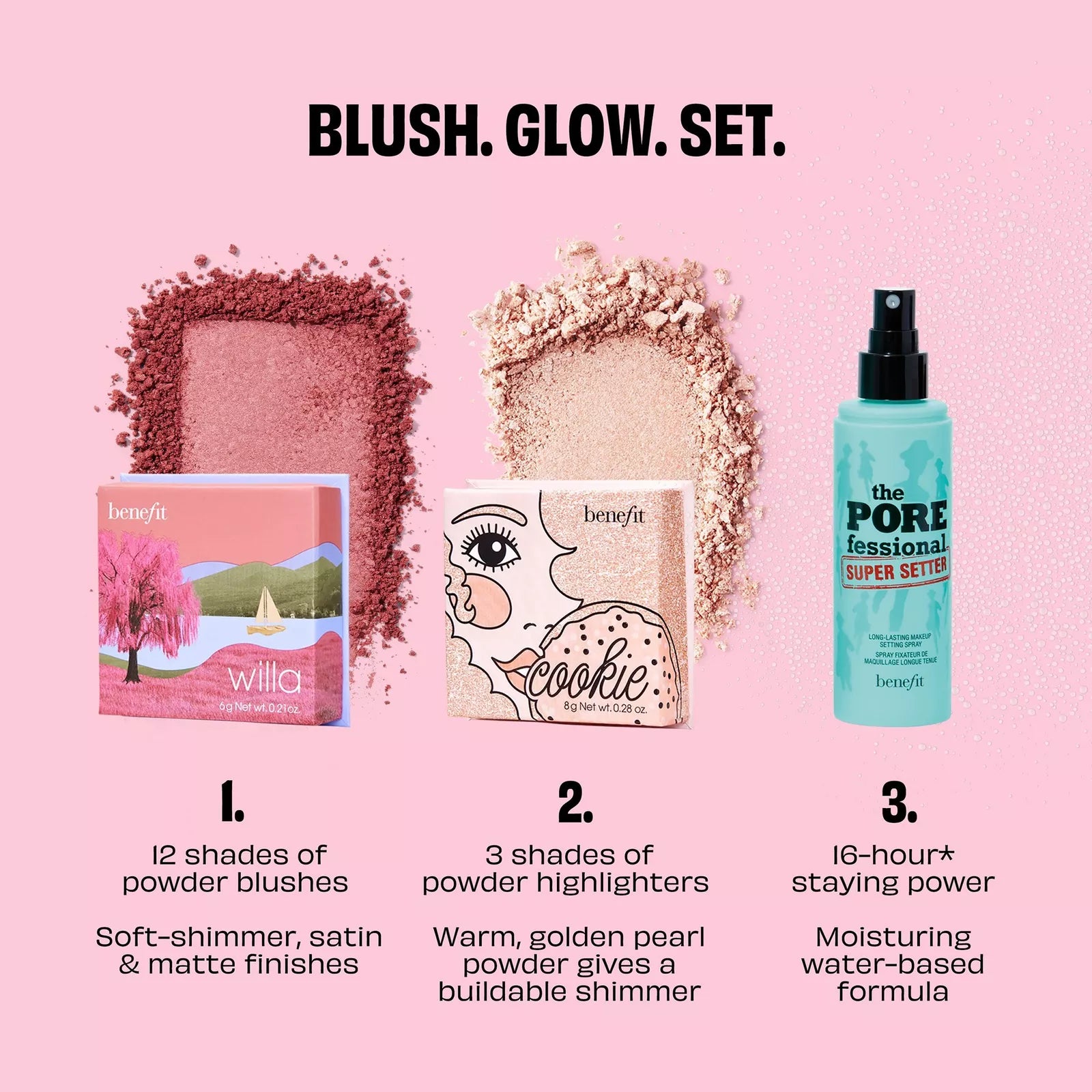 BENEFIT - Dandelion Travel Duo Blush Set ( 2x full size )