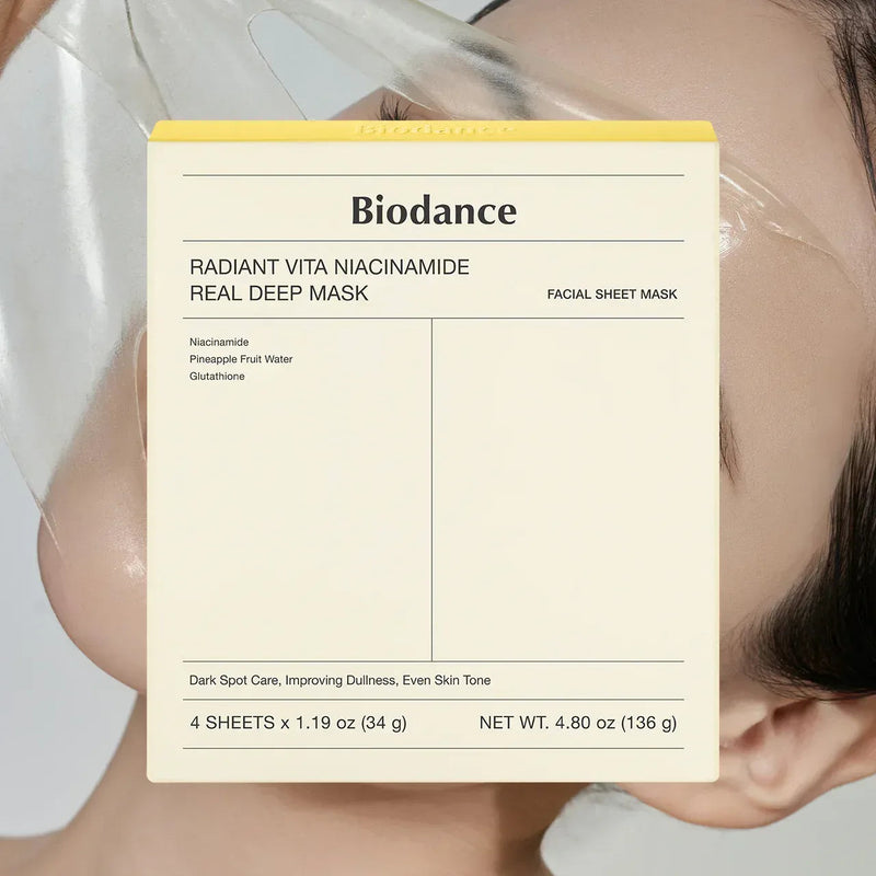 BIODANCE - Vita Niacinamide Deep Mask Sheet ( pack de 4 )