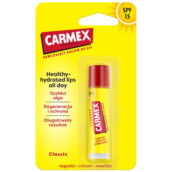 CARMEX - Carmex Classic Lip Balm SPF15 Protect lips