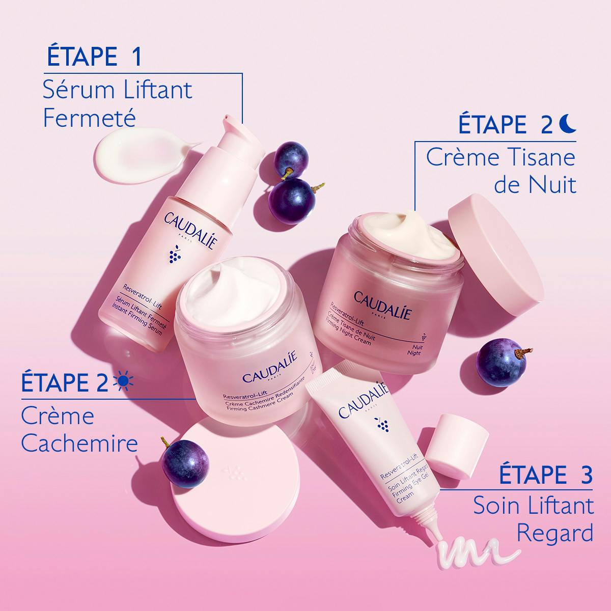 CAUDALIE - Resveratrol-Lift
Crème Tisane de Nuit au Resvératrol, Alternative au Rétinol - 50ml
