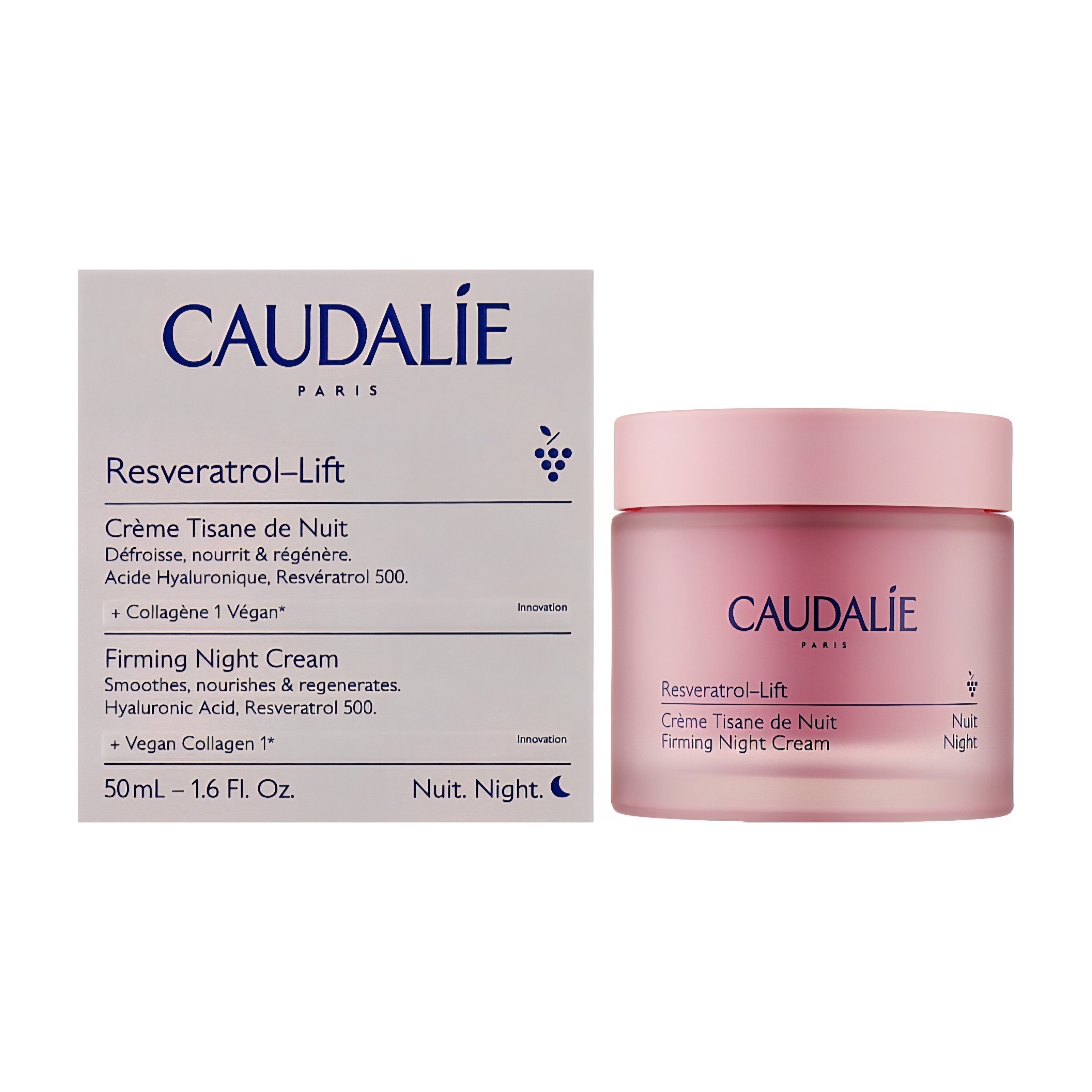 CAUDALIE - Resveratrol-Lift
Crème Tisane de Nuit au Resvératrol, Alternative au Rétinol - 50ml