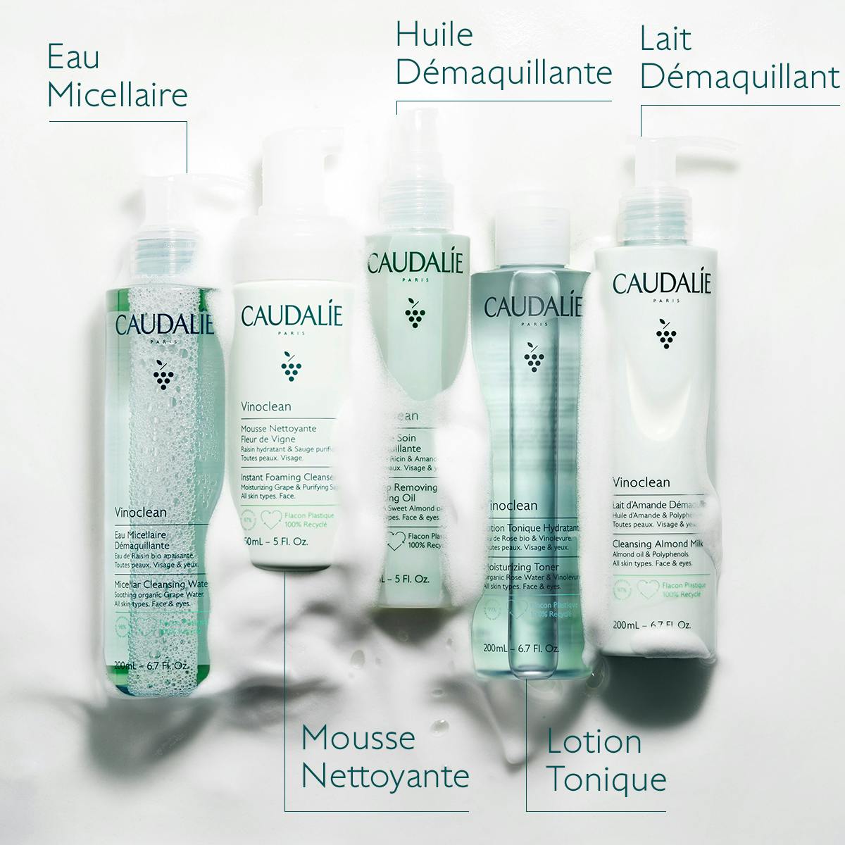 CAUDALIE - Vinoclean Huile de Soin Démaquillante à l'Huile d'Amande Douce + Ricin - 150ml