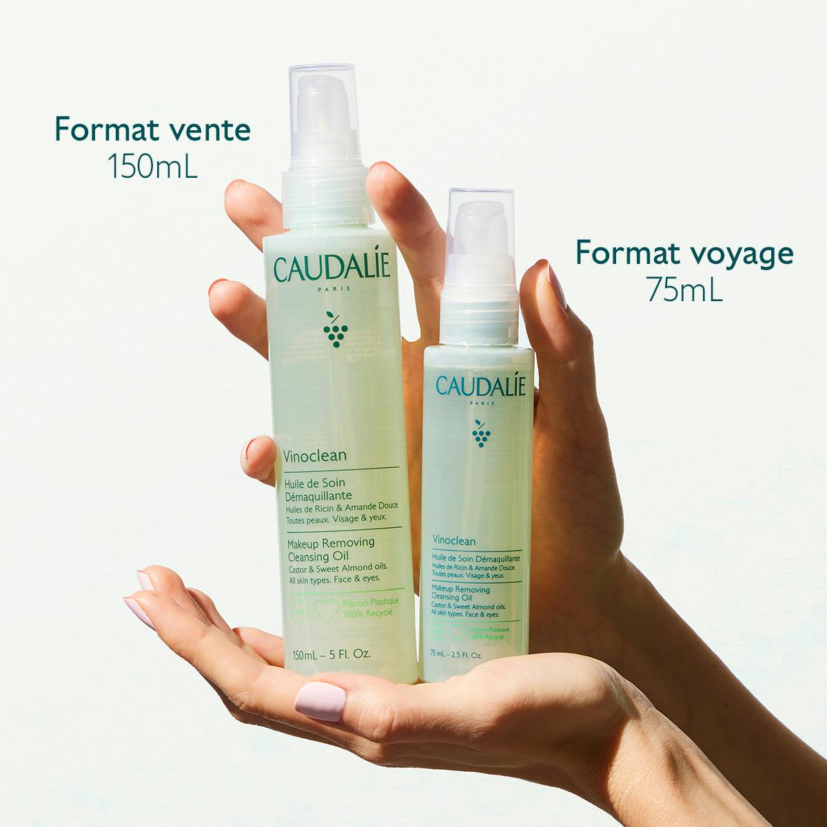 CAUDALIE - Vinoclean Huile de Soin Démaquillante à l'Huile d'Amande Douce + Ricin - 150ml