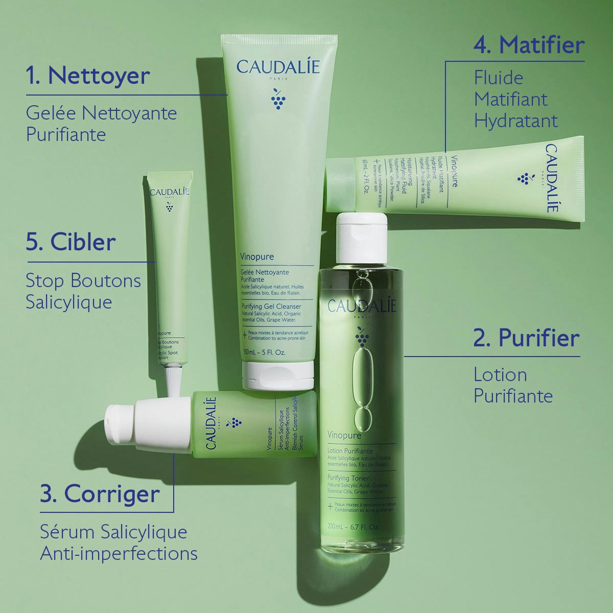 CAUDALIE - Vinopure
Lotion Purifiante à l'Acide Salicylique - 200ml