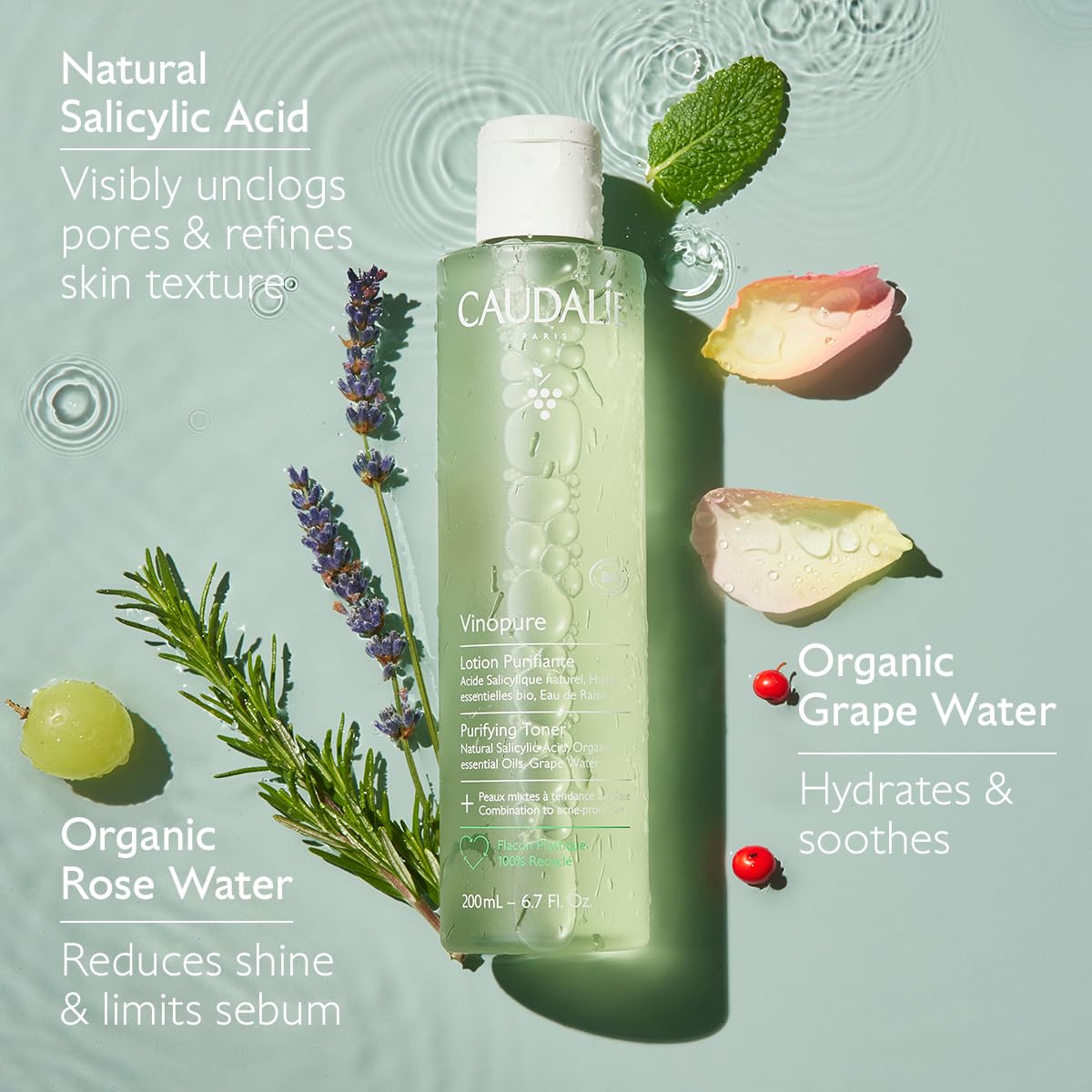 CAUDALIE - Vinopure
Lotion Purifiante à l'Acide Salicylique - 200ml