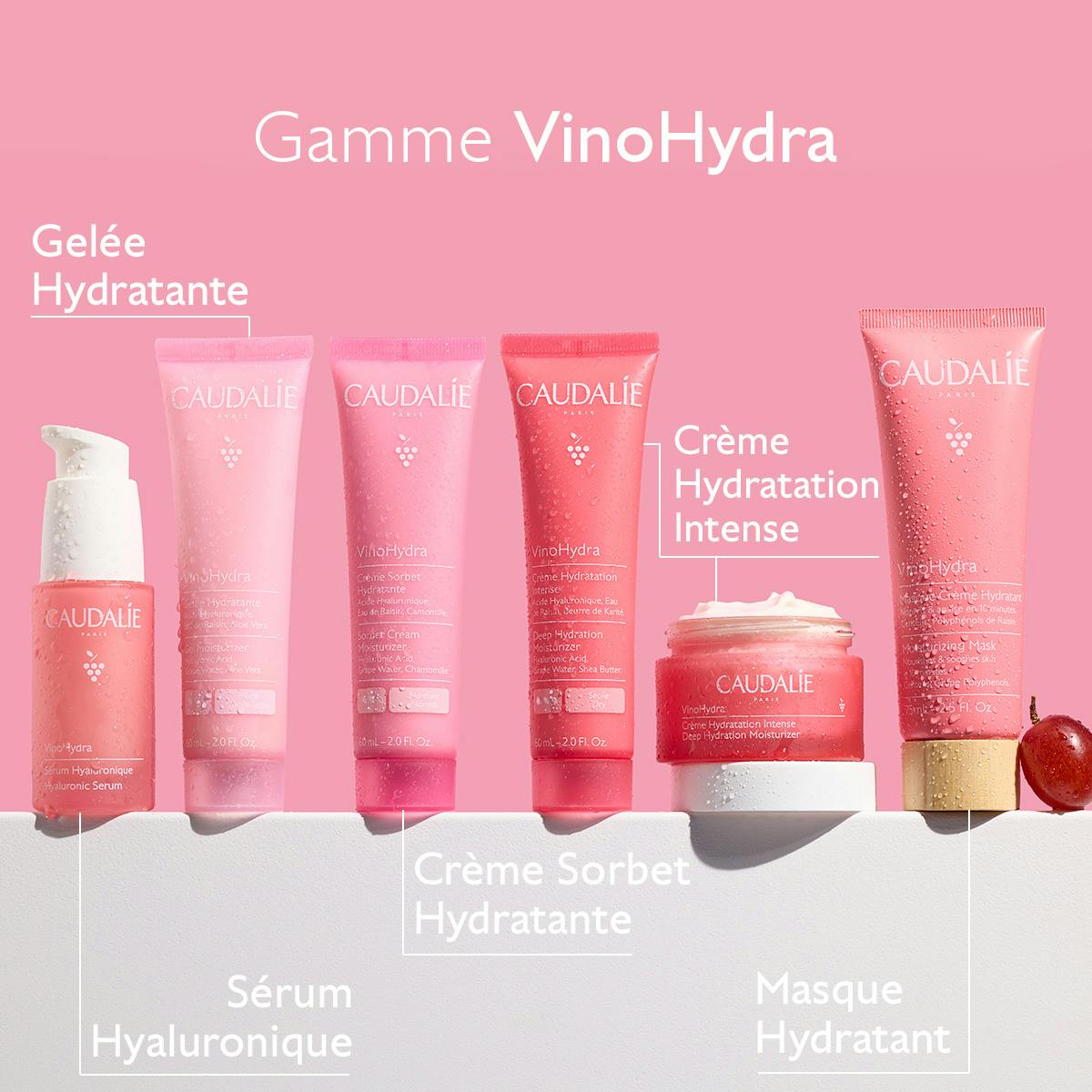CAUDALIE - VioHydra Crème Hydratation Intense à l'Acide Hyaluronique & Camomille - 60ml