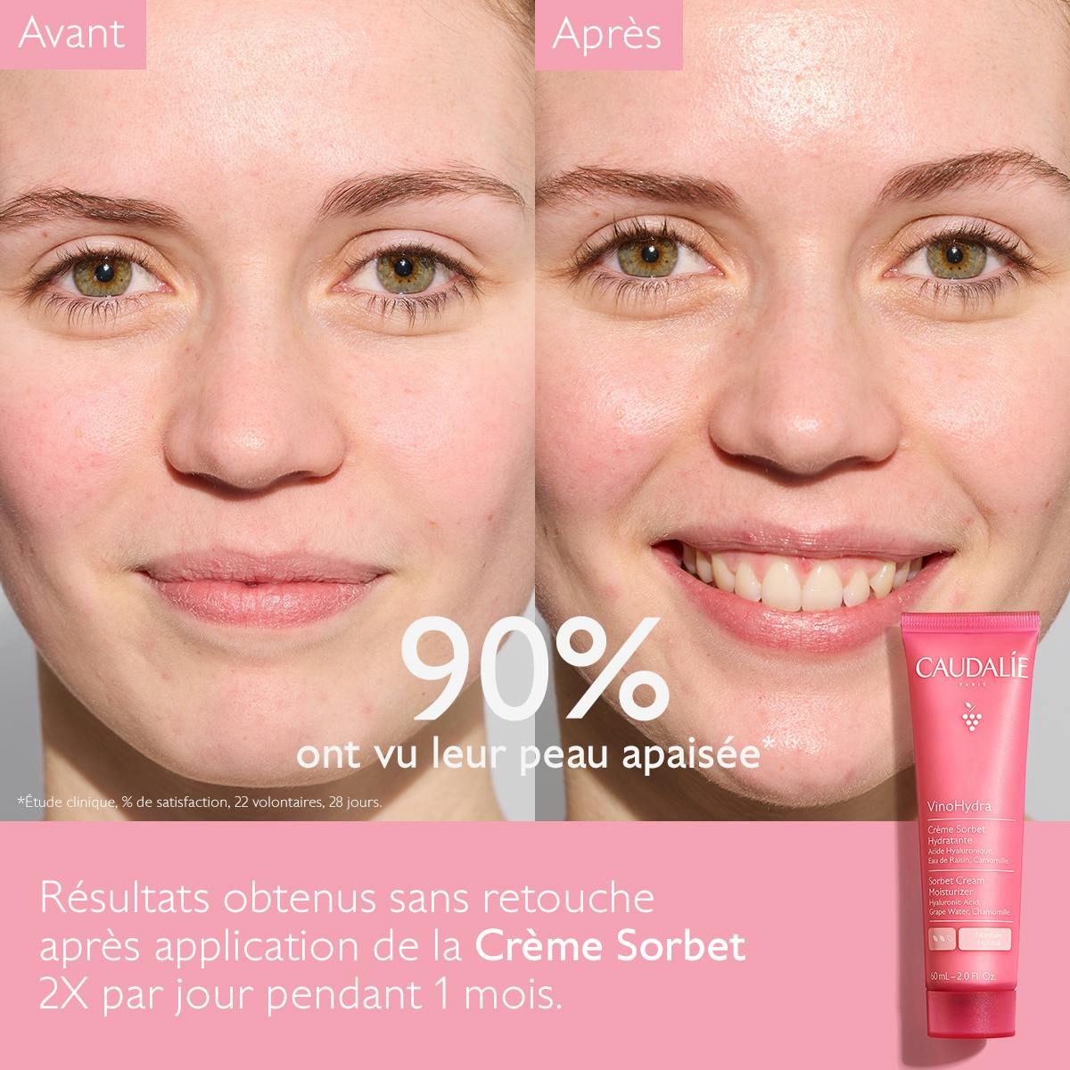 CAUDALIE - VioHydra Crème Hydratation Intense à l'Acide Hyaluronique & Camomille - 60ml