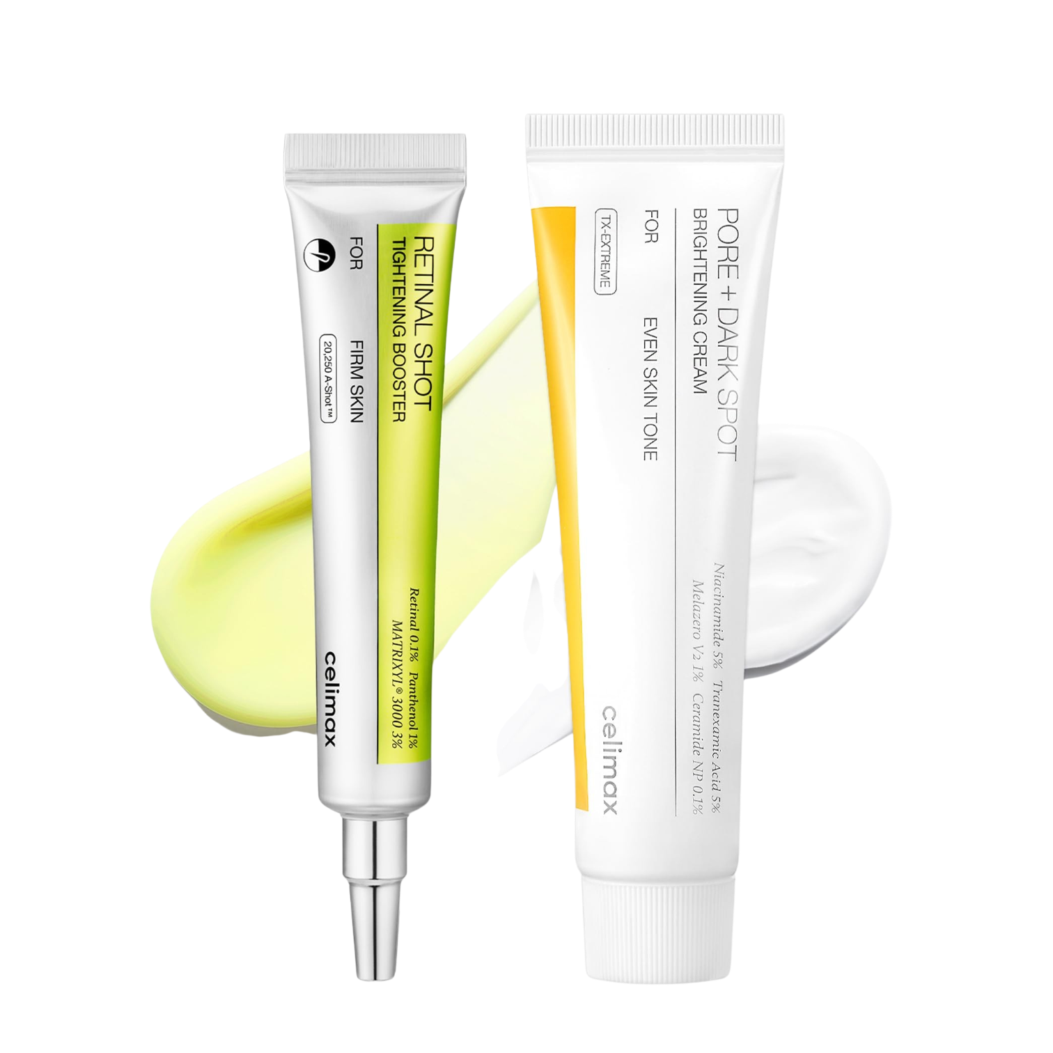 CELIMAX - DUO Retinal Shot Tightening Booster + Pore+Dark Spot Brightening Cream