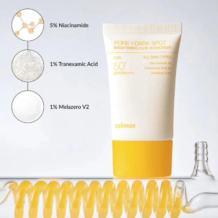 CELIMAX - Pore+Dark Spot Brightening Sunscreen SPF50 +- 30ml