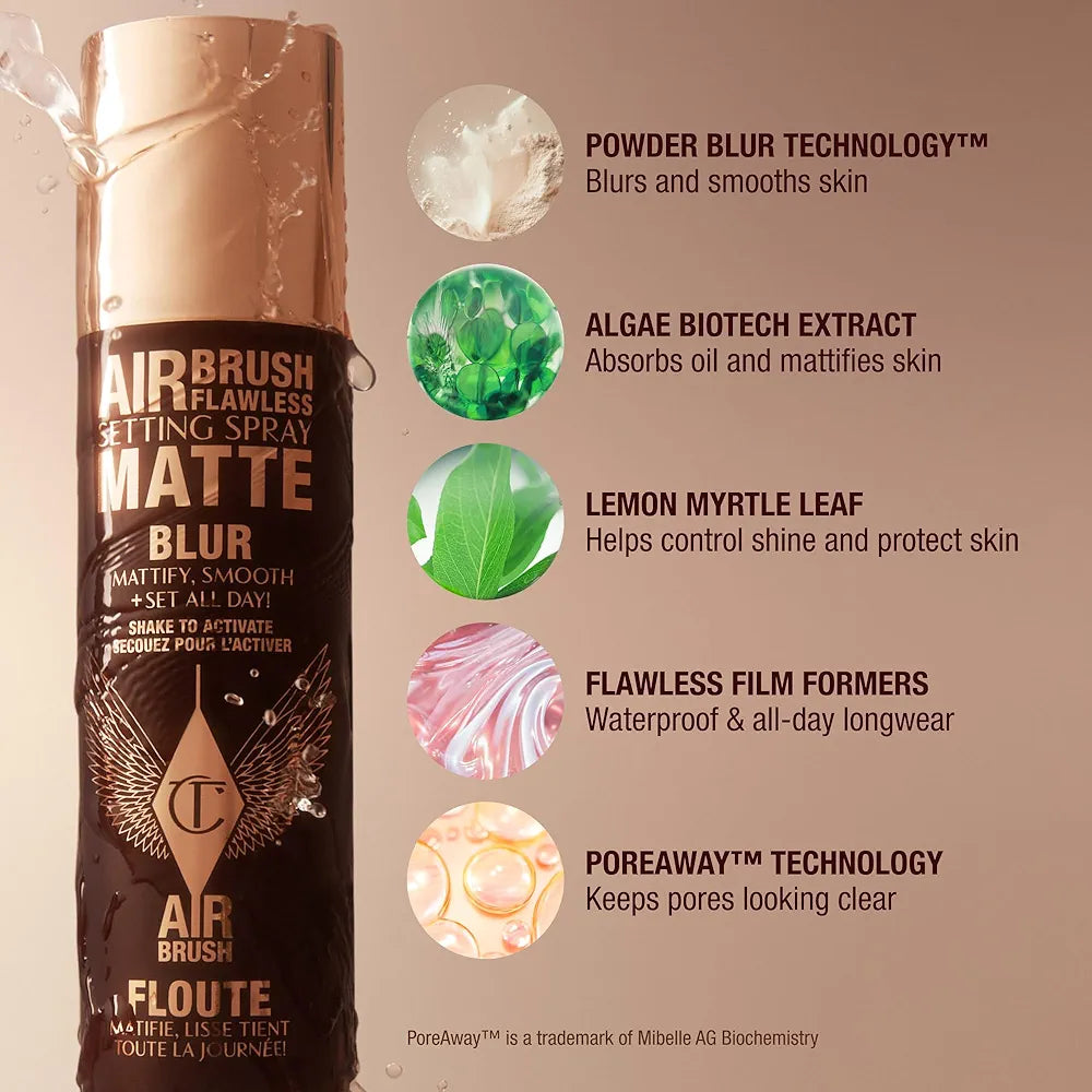 CHARLOTTE TILBURY - Airbrush Flawless Setting Spray Matte - Spray fixateur mat - 34ml