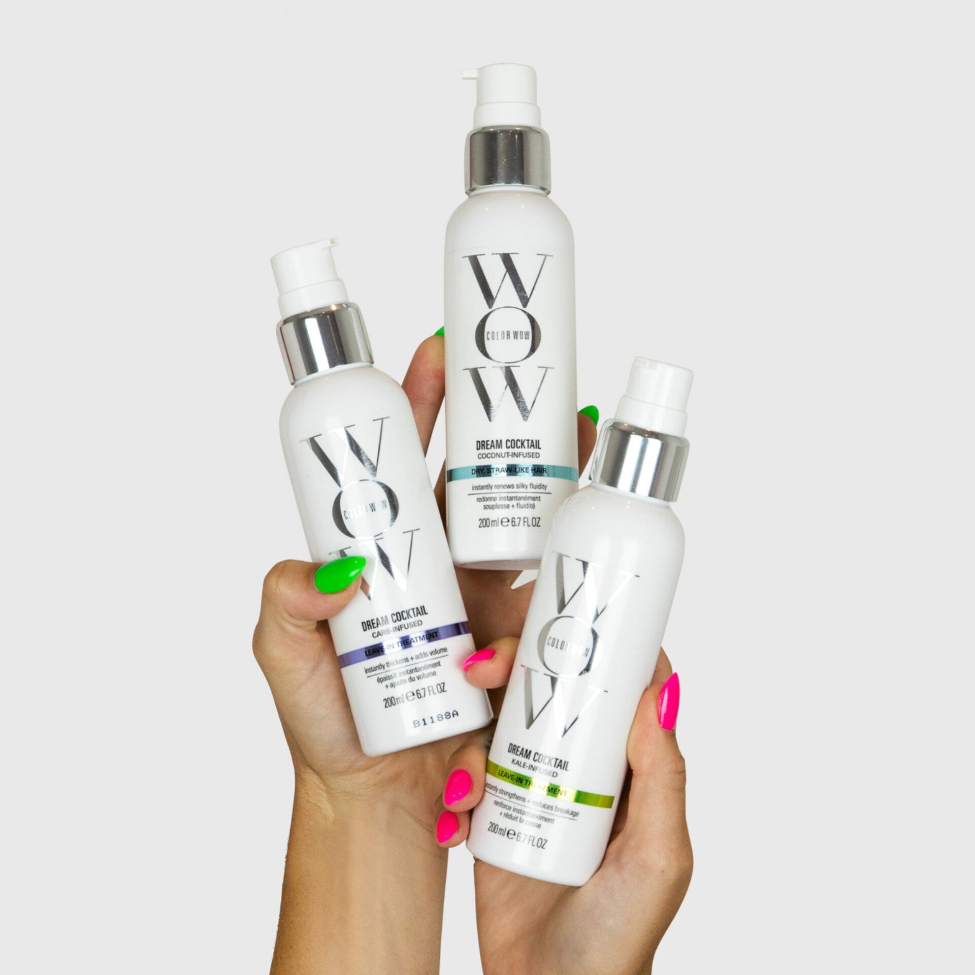 COLOR WOW - Dream Cocktail Kale-Infused Strengthening Leave In Treatment, Cheveux fragiles et abîmés anti casse - 200ml
