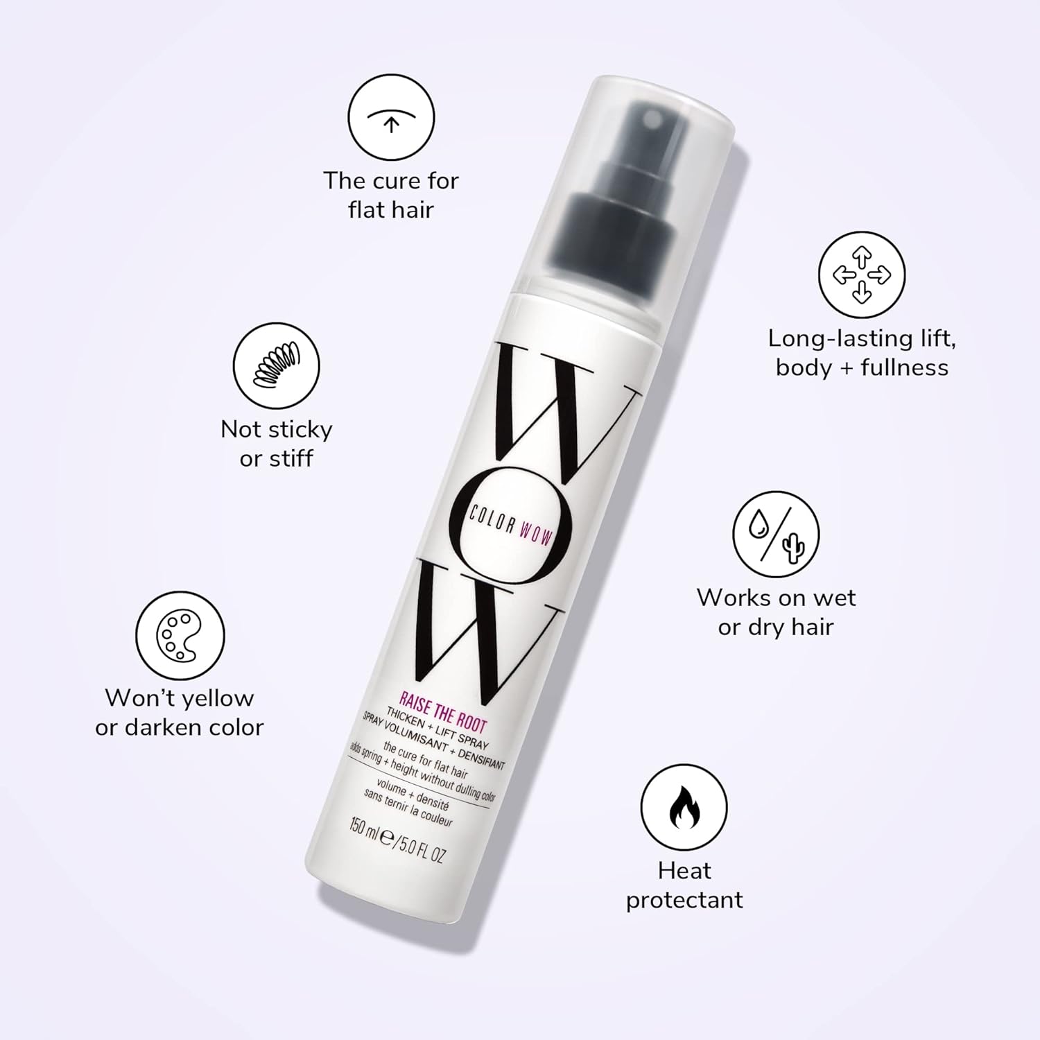 COLOR WOW - Raise the Root Thicken and Lift Spray, Laque Épaississant et Soulevant - 150ml