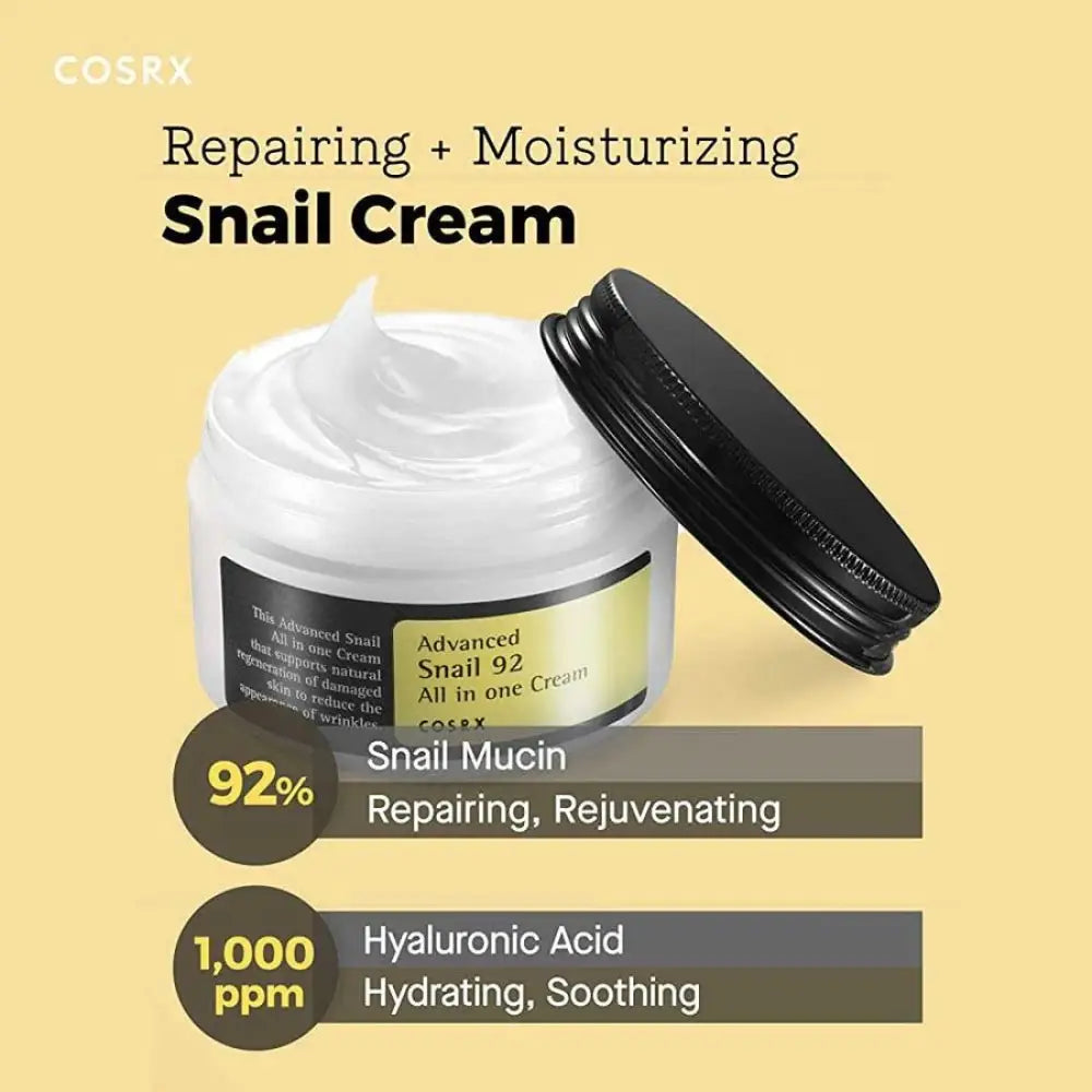 cosrx-creme-tout-en-un-a-lescargot-advanced-snail-92-100g