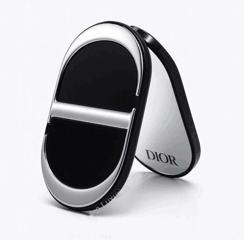 DIOR BEAUTY - CD Logo Dual Mirror Phone Metal Holder Stand Dual - Mirror BLACK