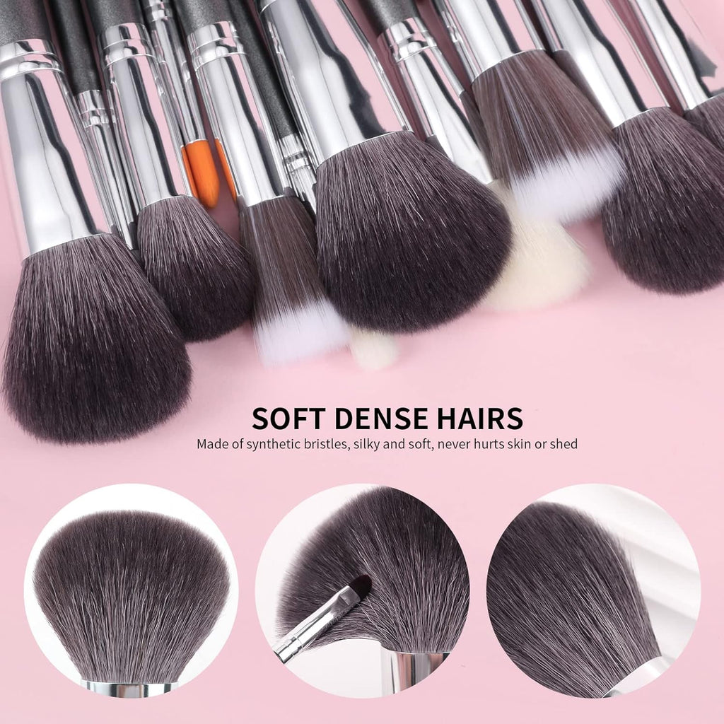 DOCOLOR - Studio Series Professional - 29 Pieces Book Makeup Brush Set + Trousse en Cuir