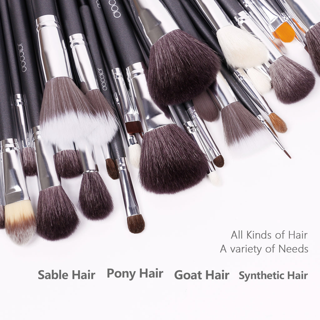 DOCOLOR - Studio Series Professional - 29 Pieces Book Makeup Brush Set + Trousse en Cuir