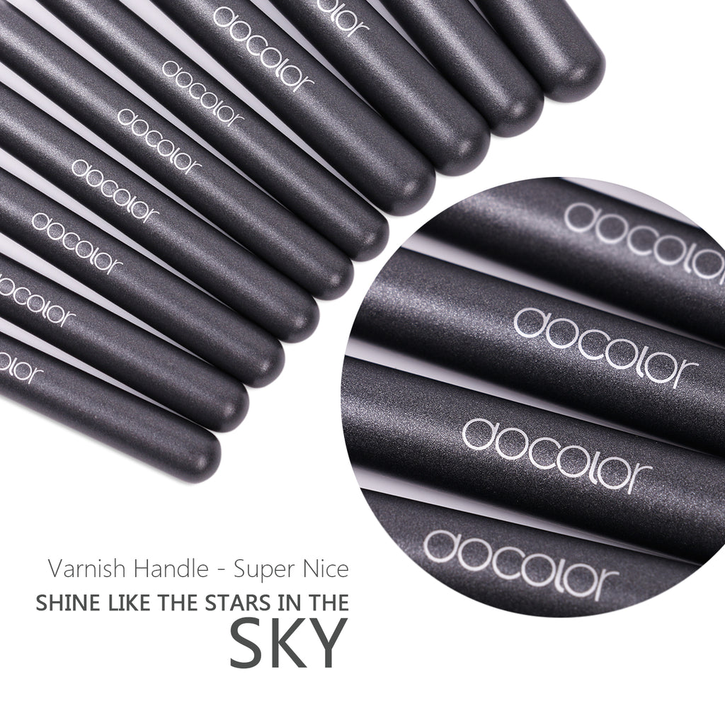 DOCOLOR - Studio Series Professional - 29 Pieces Book Makeup Brush Set + Trousse en Cuir