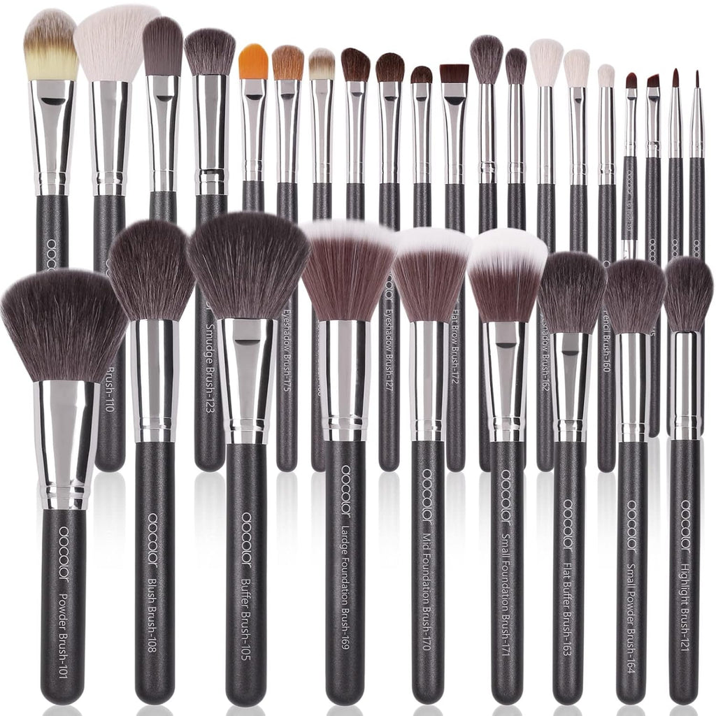DOCOLOR - Studio Series Professional - 29 Pieces Book Makeup Brush Set + Trousse en Cuir