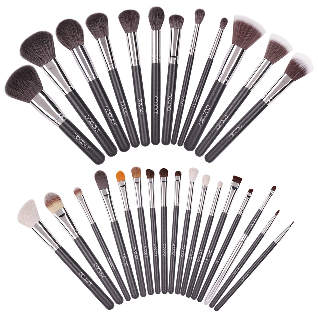 DOCOLOR - Studio Series Professional - 29 Pieces Book Makeup Brush Set + Trousse en Cuir