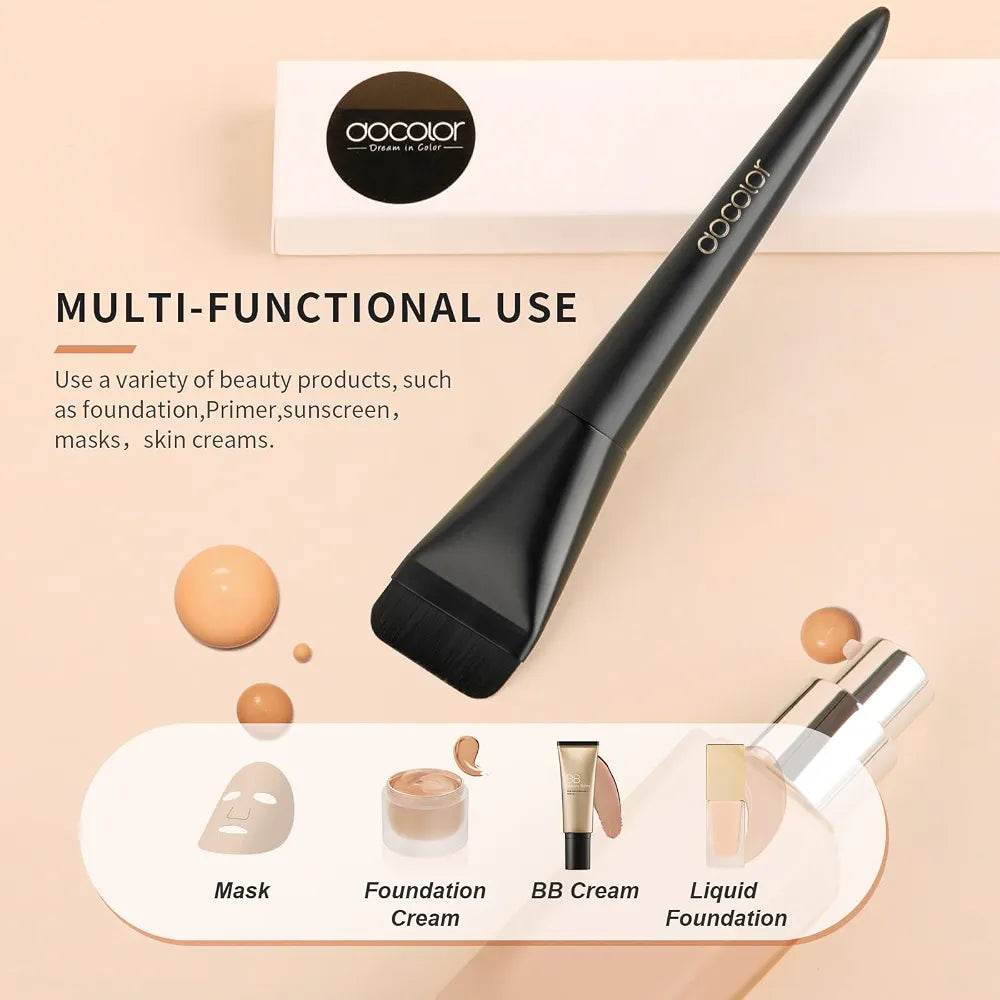 DOCOLOR - Ultrathin Foundation Brush Black