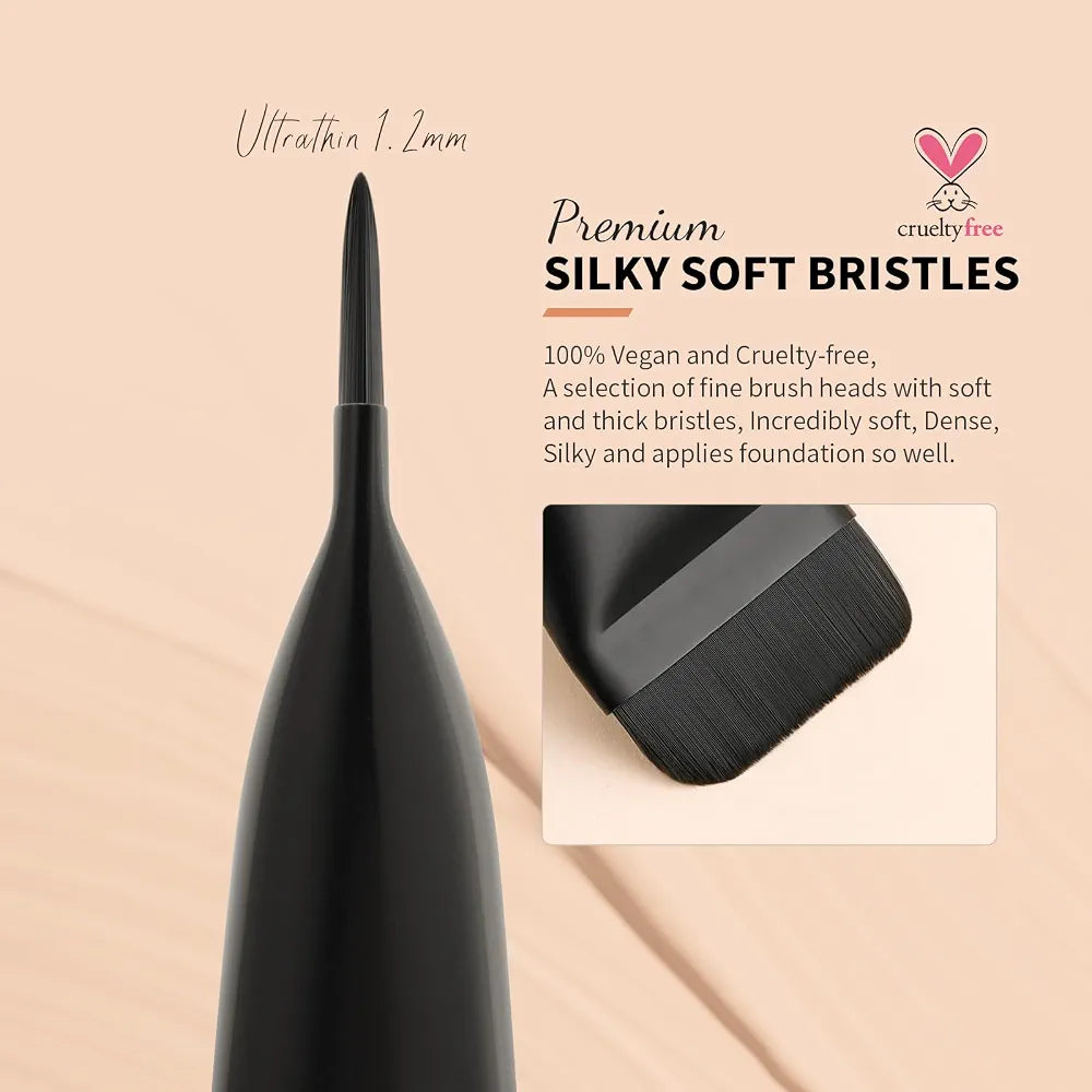 DOCOLOR - Ultrathin Foundation Brush Black