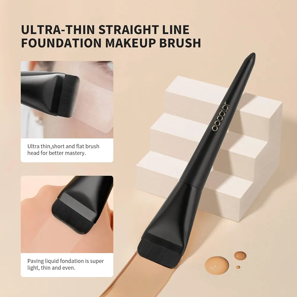 DOCOLOR - Ultrathin Foundation Brush Black