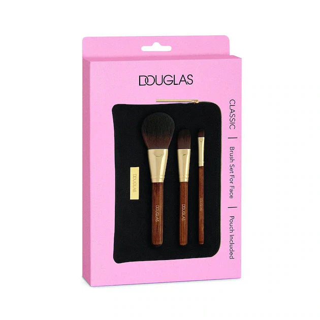 DOUGLAS - Classic Brush Set For Face Set + Trousse