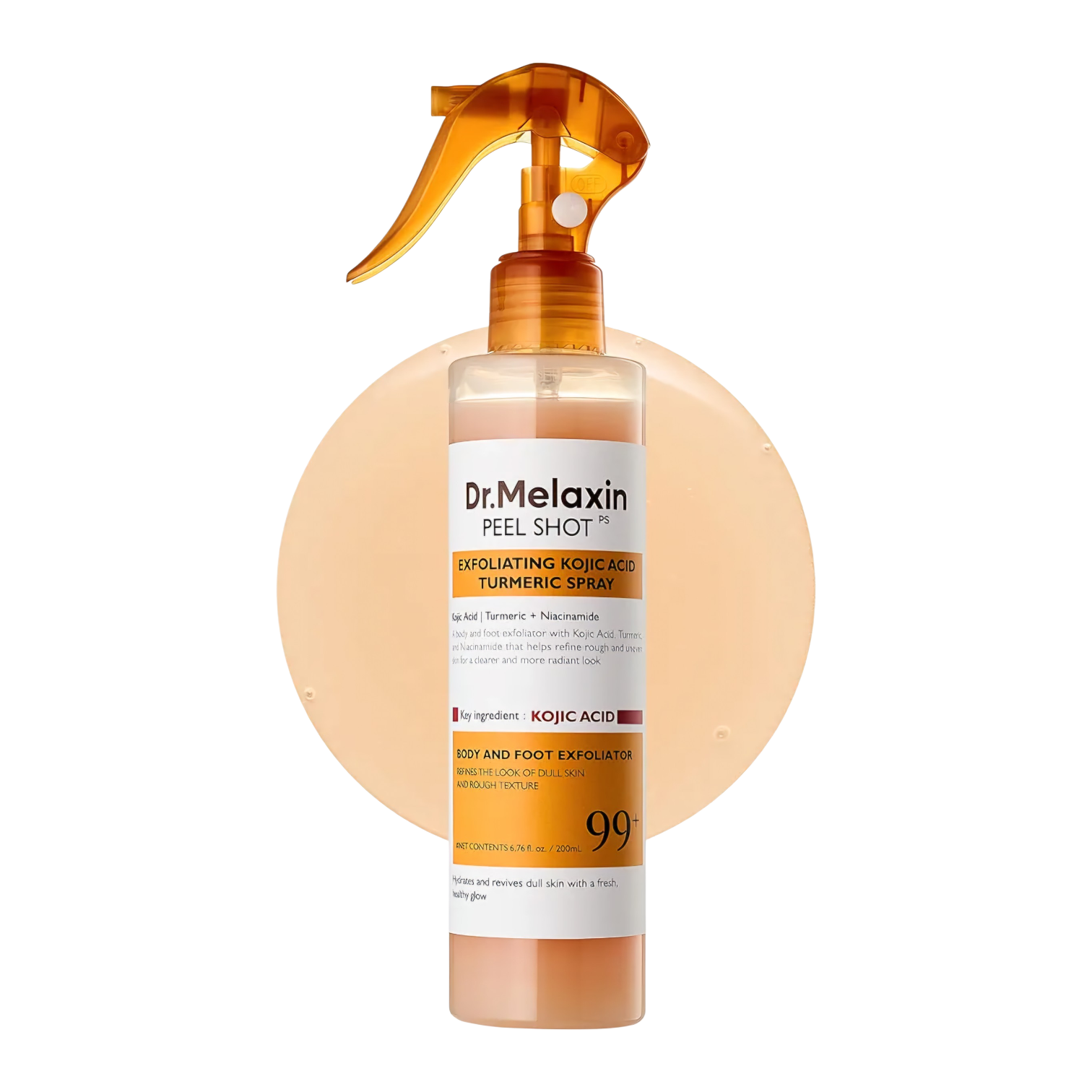 Dr MELAXIN - Peel Shot Exfoliating Kojic Acid Turmeric Spray - 200 ml