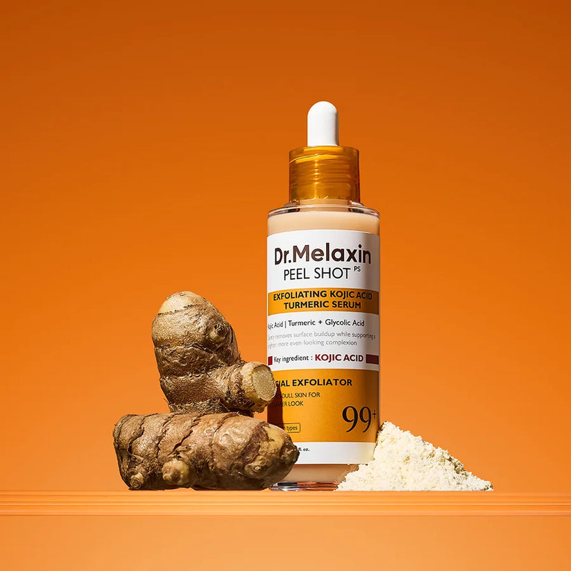 Dr MELAXIN - Peel Shot Kojic Acid & Turmeric Facial Exfoliating Serum – 80ml