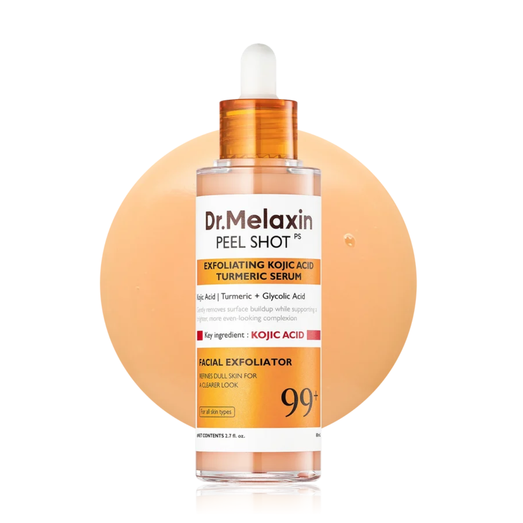 Dr MELAXIN - Peel Shot Kojic Acid & Turmeric Facial Exfoliating Serum – 80ml