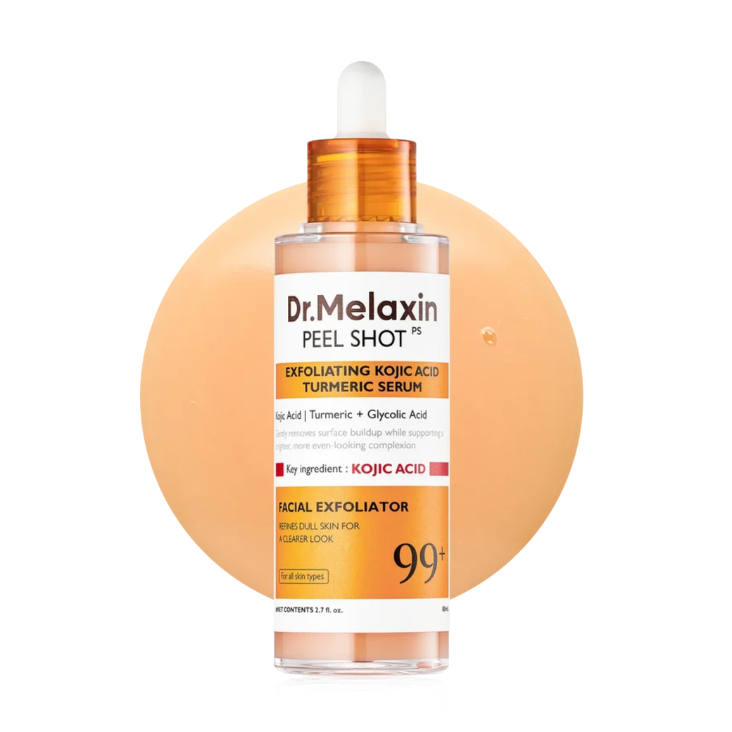 Dr MELAXIN - Peel Shot Kojic Acid & Turmeric Facial Exfoliating Serum – 80ml