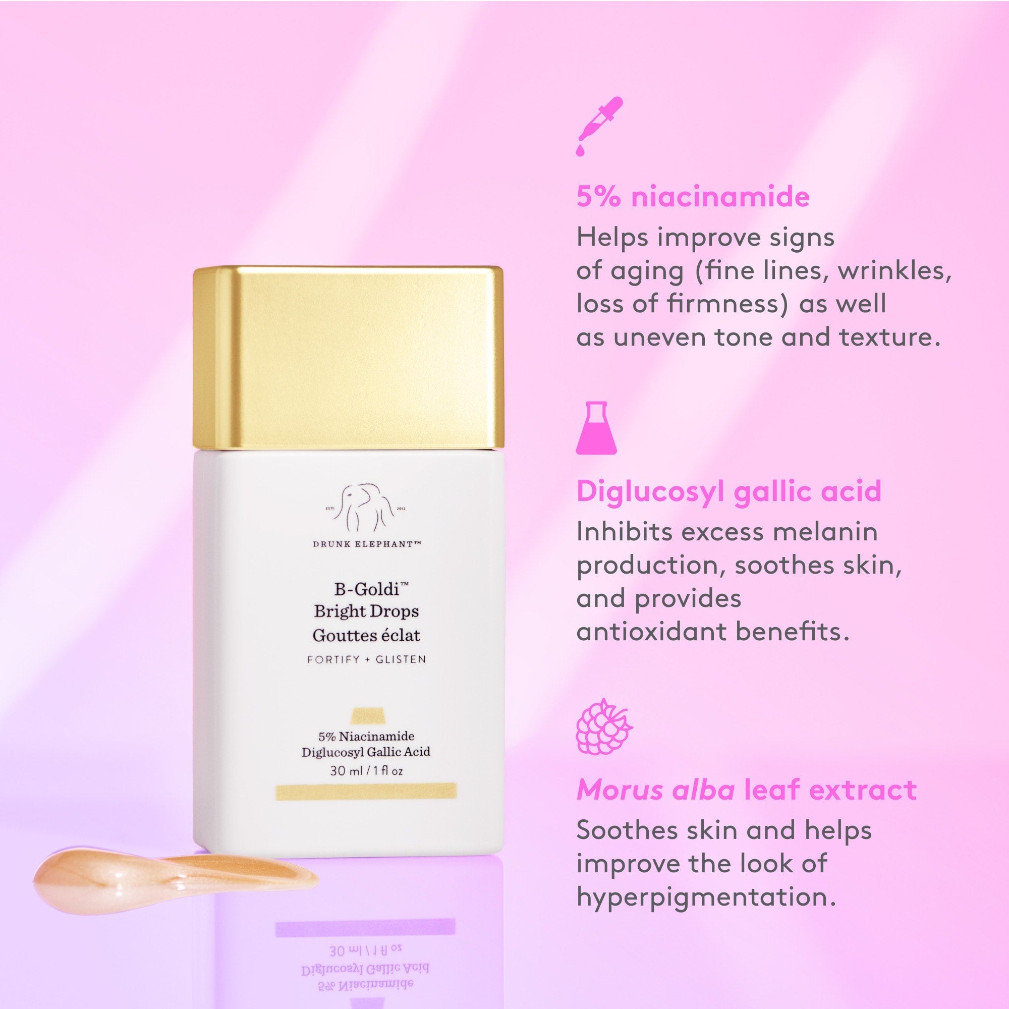 DRUNK ELEPHANT - B-Goldi™ Bright Illuminating Drops with 5% Niacinamide - 30ml
