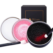 DUCARE - Nettoyant de brosses 2 Pièces, Savon de Coco Solide + Éponge de Nettoyage