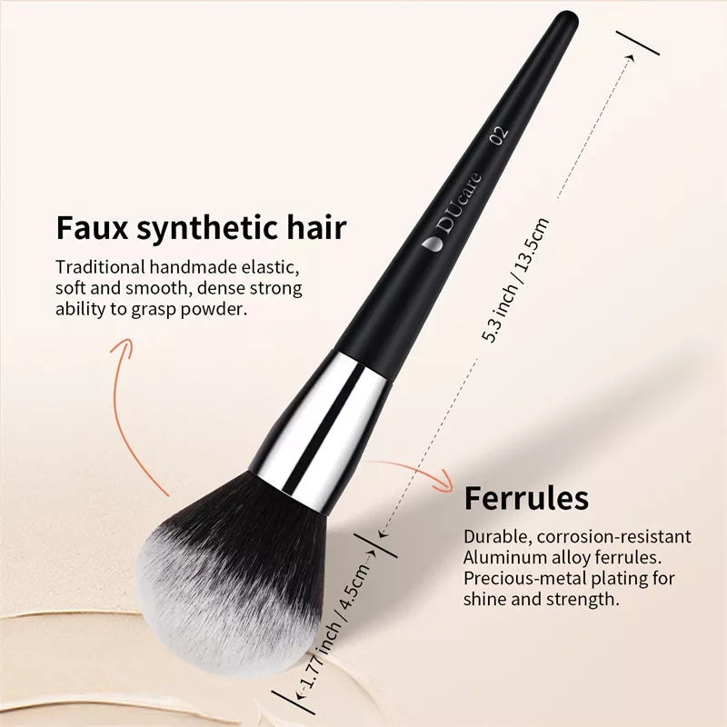 ducare-set-makeup-brush-golden-black-10-pieces