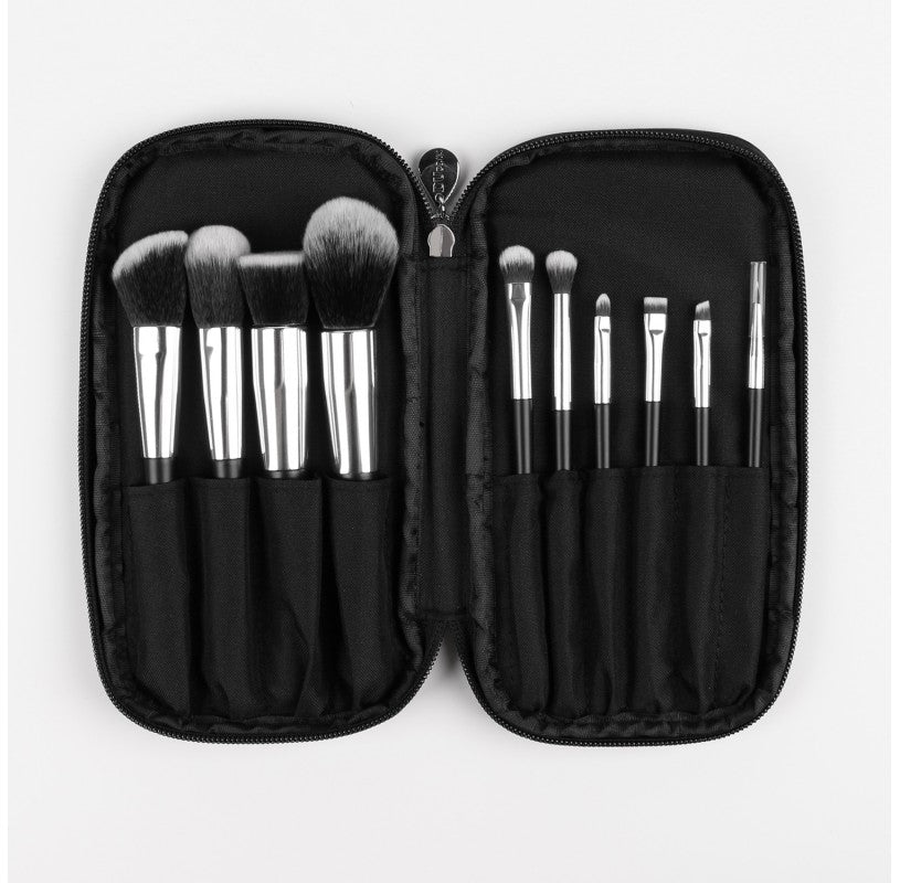 ducare-set-makeup-brush-golden-black-10-pieces