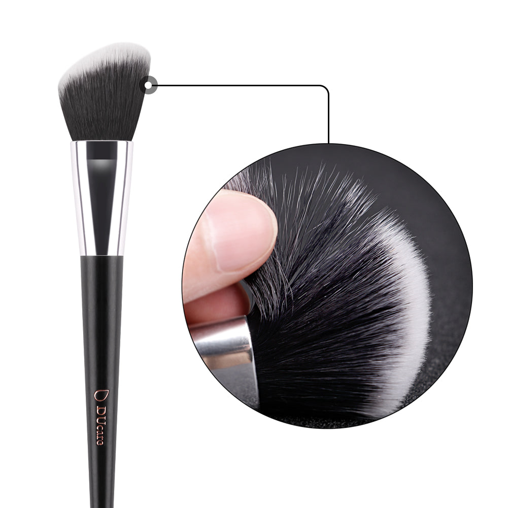 ducare-set-makeup-brush-golden-black-10-pieces